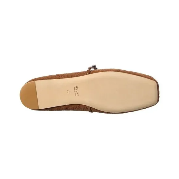 Gucci Horsebit Gg Suede Mule, Brown - Picture 4 of 5